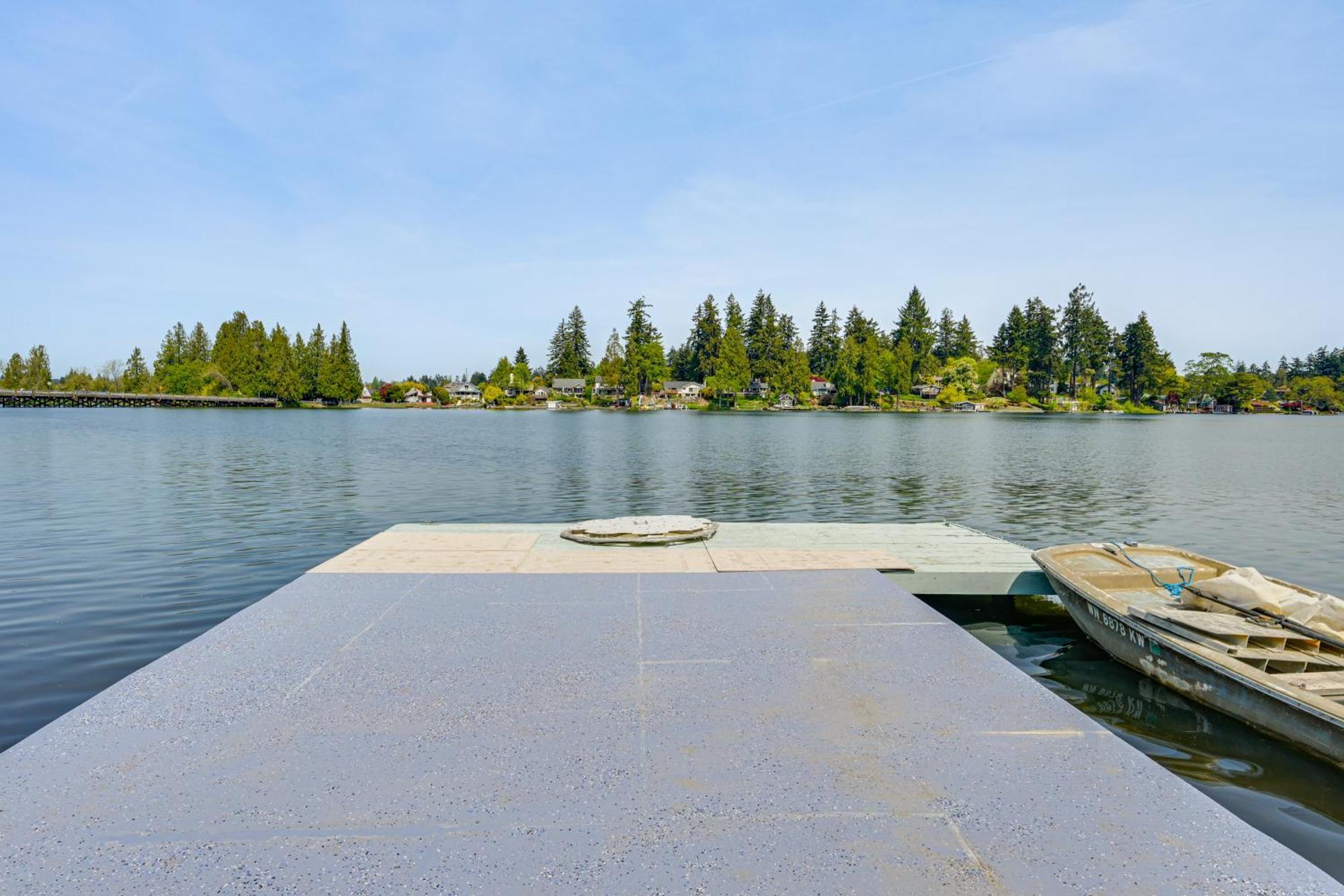 Tacoma Home On Steilacoom Lake With Dock! 외부 사진